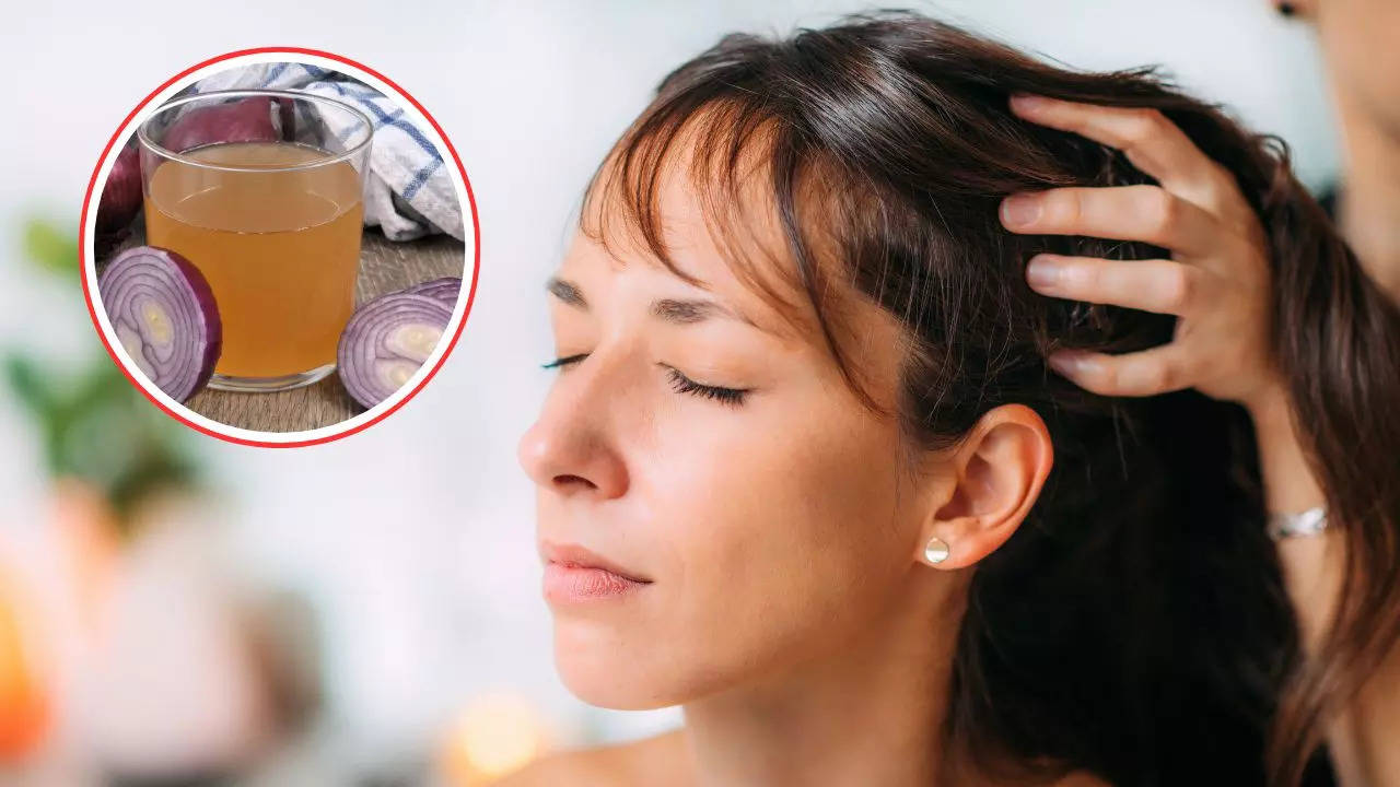 how to use onion juice for hair growth in hindi 