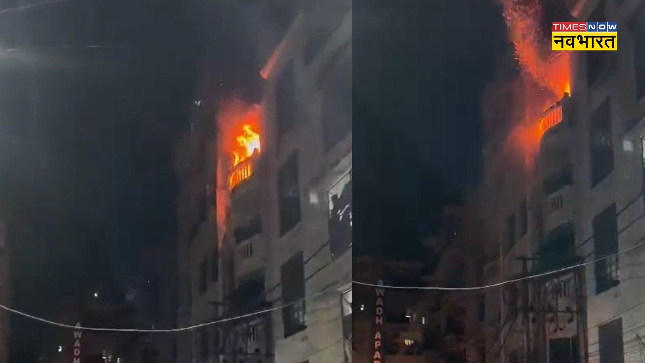 Fire Broke out in 4th Floor Building in Lucknow