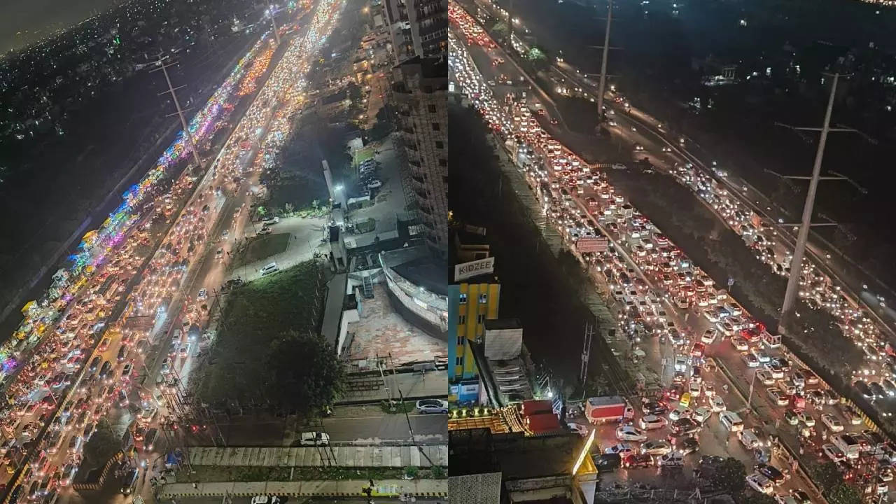 Greater Noida West Traffic Jam