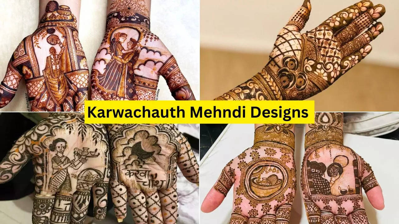 latest modern mehndi designs for karwa chauth 2024 see photos