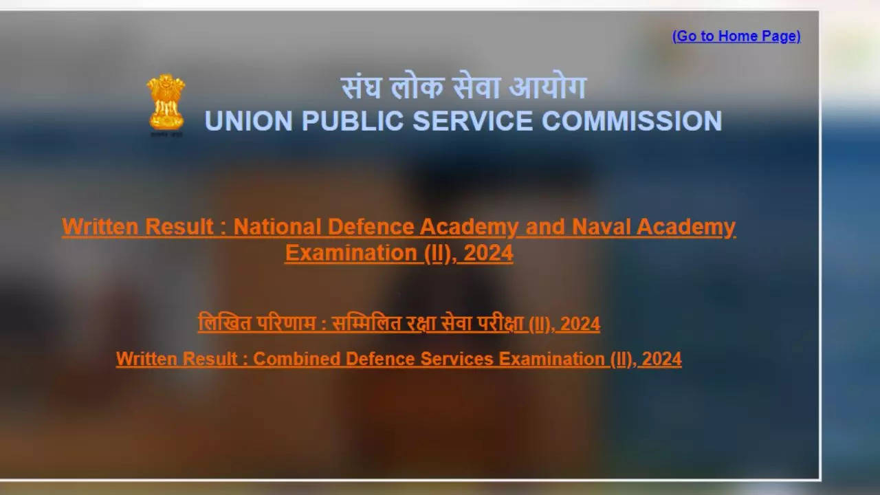 UPSC NDA 2 CDS 2 Result 2024 Declared