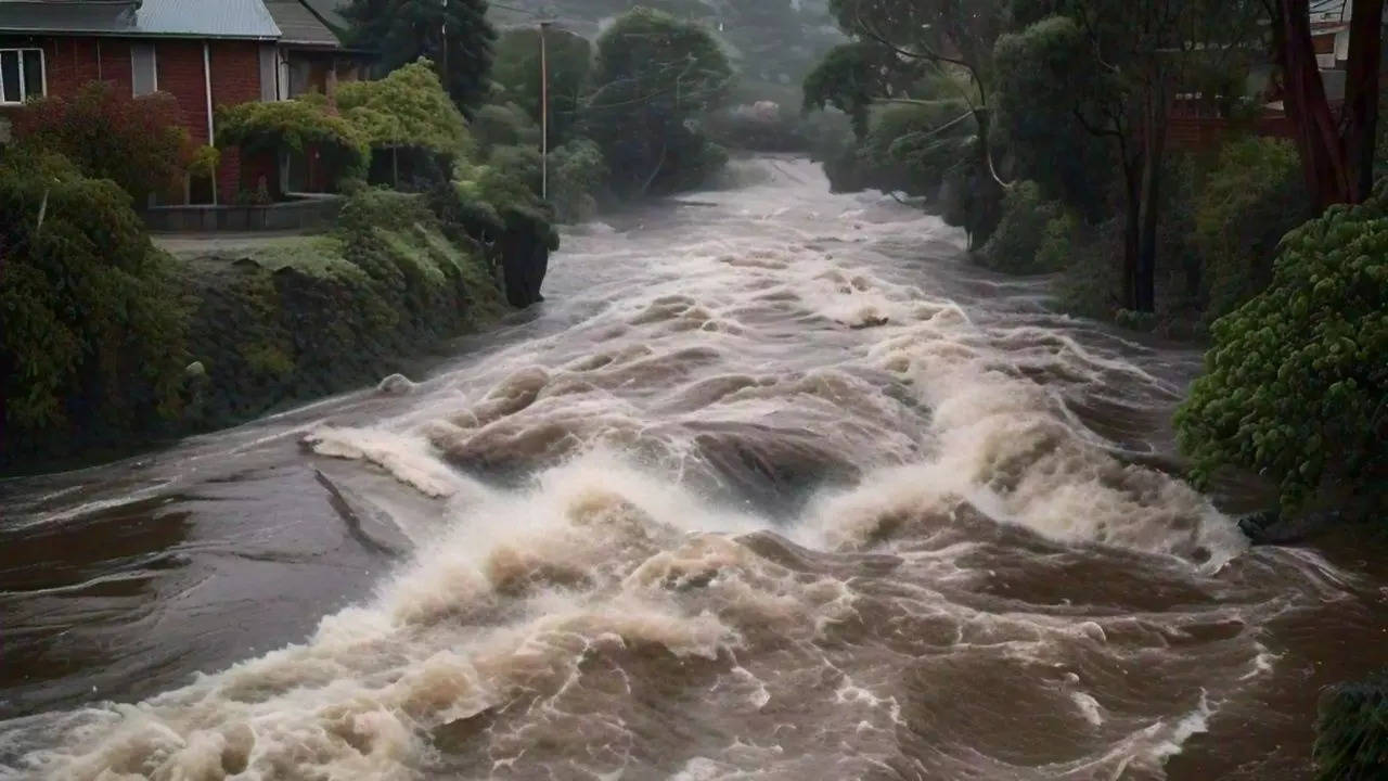 Ganga river flows above danger mark