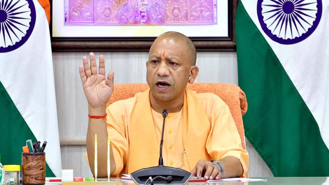 CM Yogi Adityanath Holds a Meeting