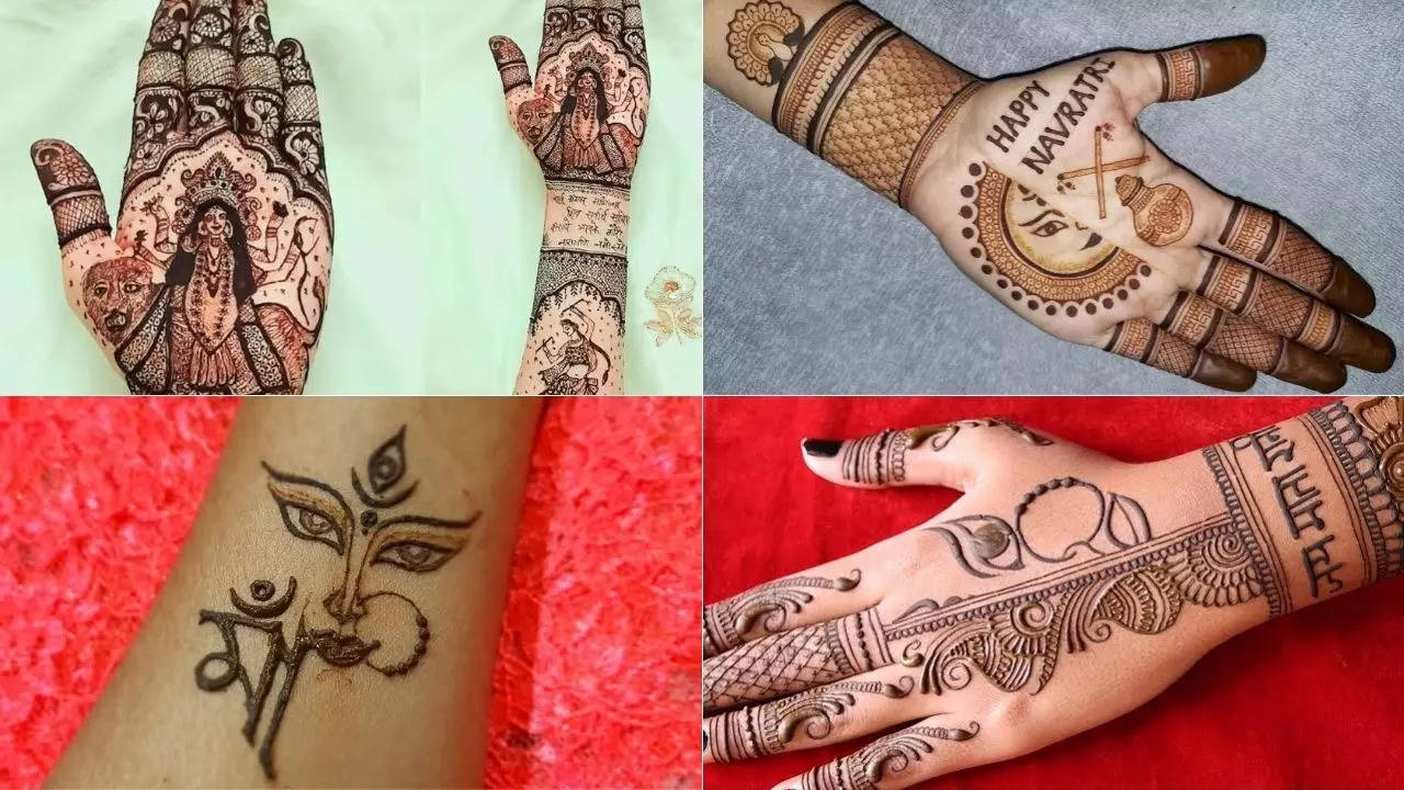 Shardiya Navratri 2024 Mehndi Designs Photo