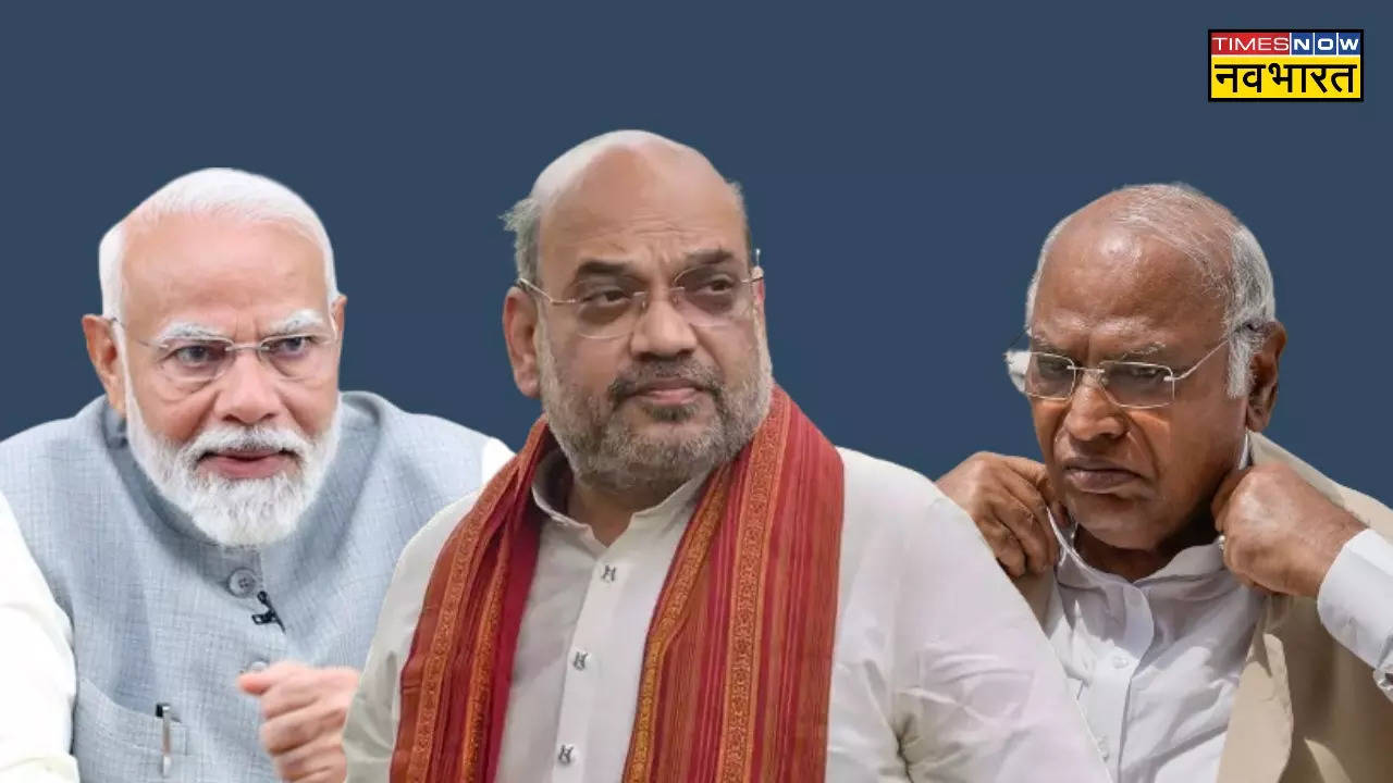 PM Modi Amit Shah Mallikarjun Kharge