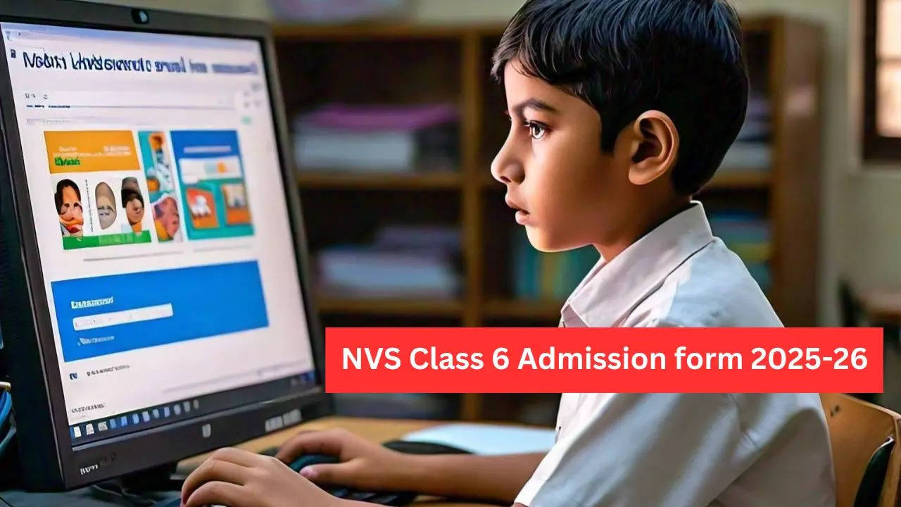 NVS Class 6 Admission form 2025 26