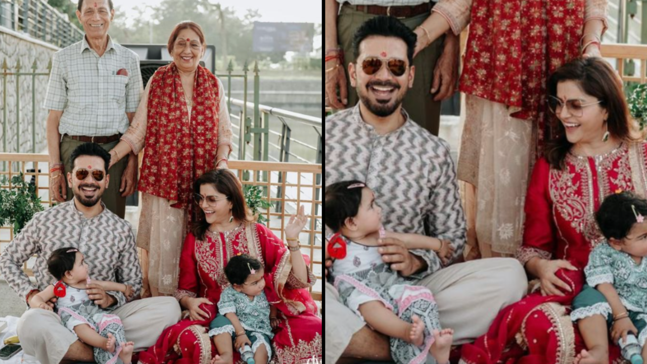 Rubina Dilaik and Abhinav Shukla Baby Girl Mundan Ceremony