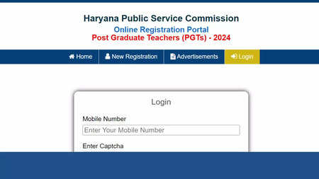 Haryana PGT Teacher admit Card