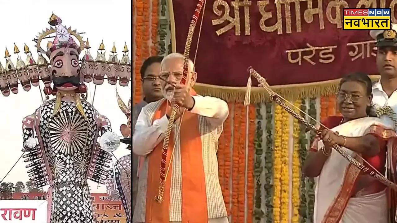 PM Modi in Ravan Dahan programme