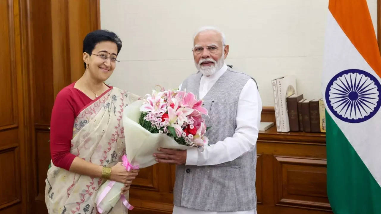 Atishi meets PM Modi