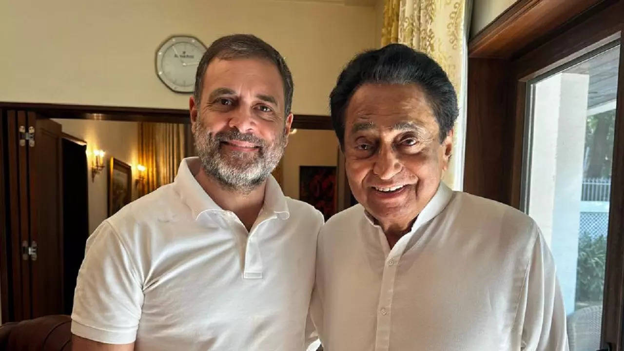 rahul gandhi meets kamal nath.