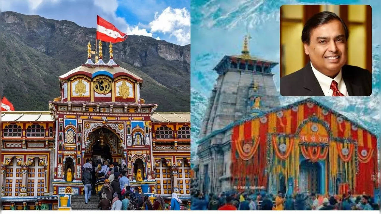 Mukesh Ambani visited Badrinath and Kedarnath