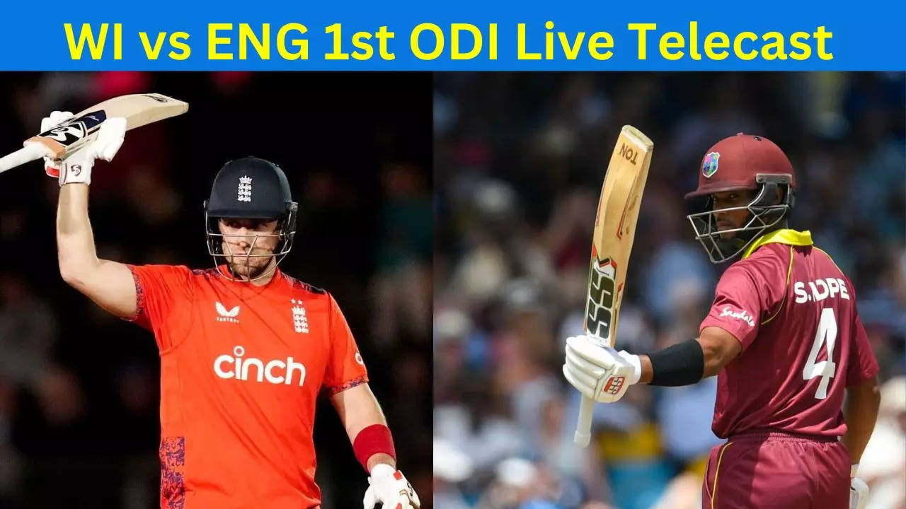 WI vs ENG 1st ODI Live Telecast