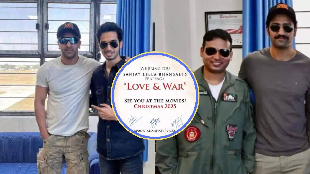 Vicky Kaushal-Ranbir Kapoor at Air Force Camp