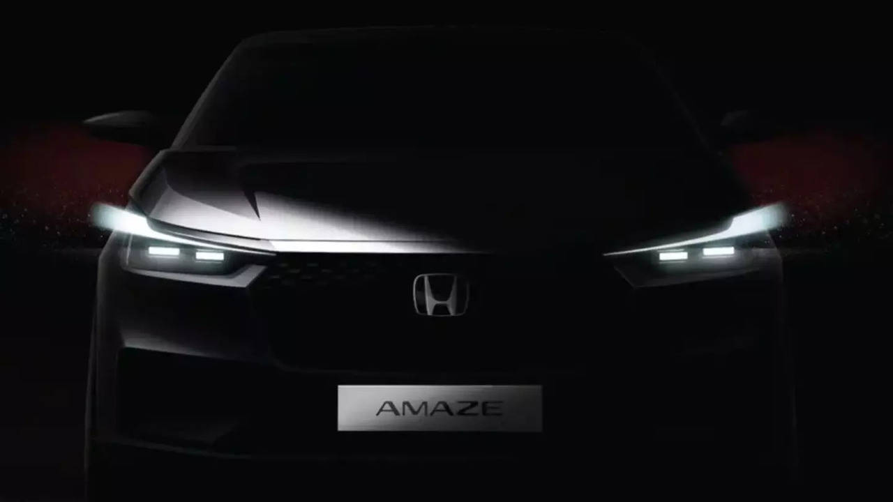 New Generation Honda Amaze Teased Ahead Of Global Debut