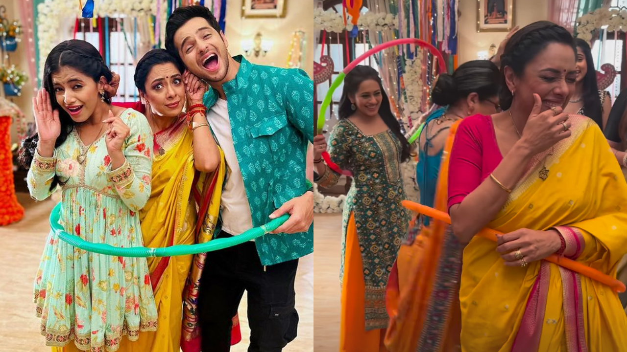 Rupali Ganguly Having Fun on Anupamaa Set Amid Step Daughter Controversy