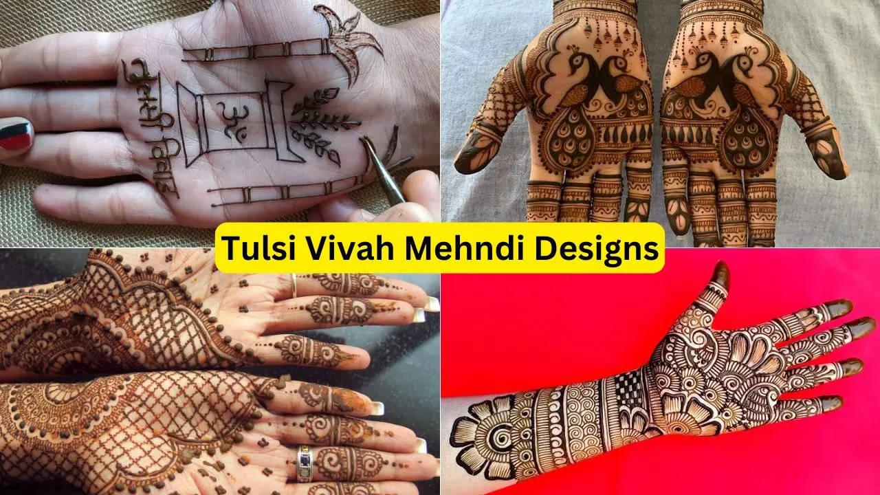 Tulsi Vivah 2024 Special Mehndi Design Photos