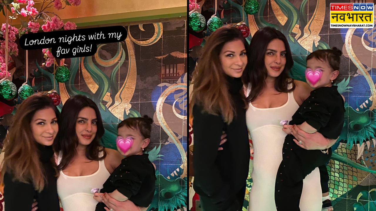 Priyanka chopra late night outing with daughter Malti Marie