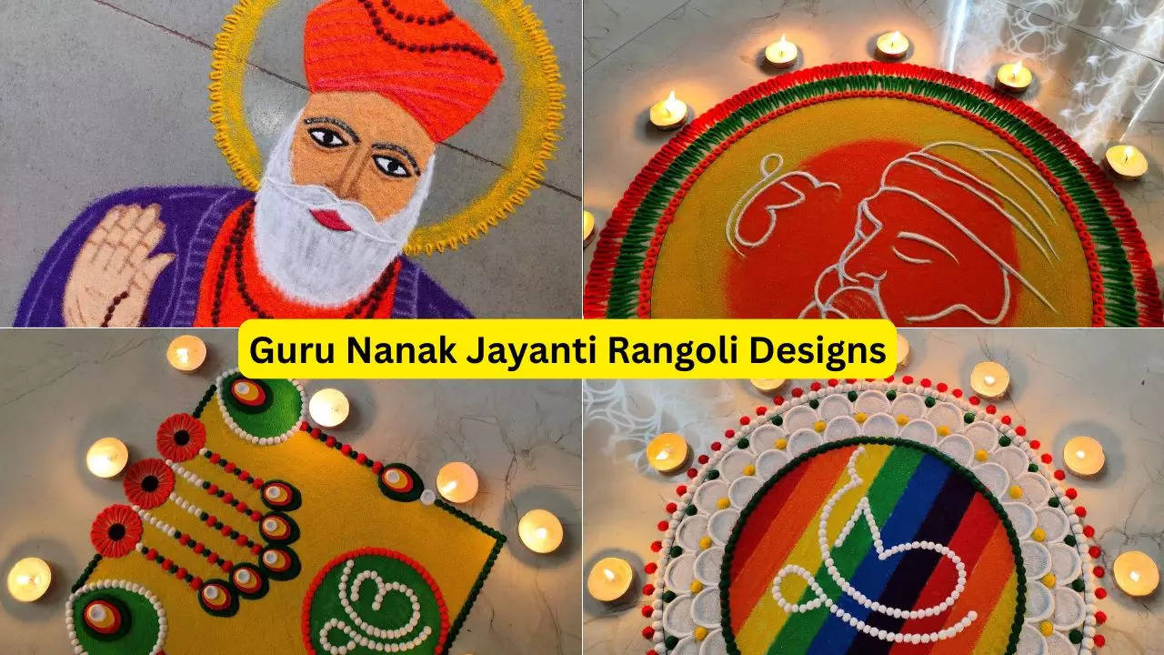 Happy Guru Nanak Jayanti 2024 Rangoli Designs Images