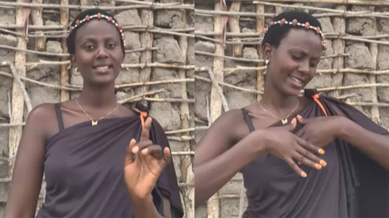 african girl singing