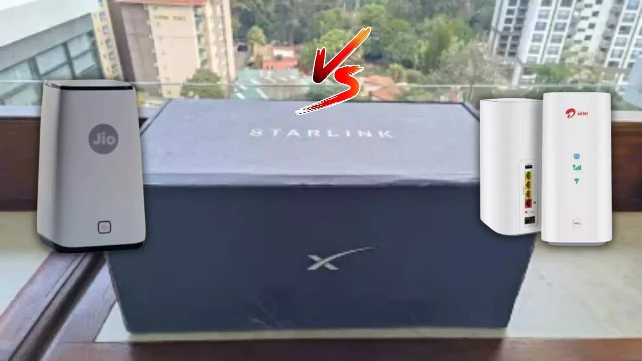 Starlink satellite internet Vs Jio AirFiber Vs Airtel Xstream Fiber