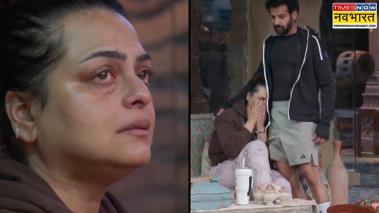 Bigg Boss 18 Shilpa Shirodkar Cry In front of Karan Veer Mehra