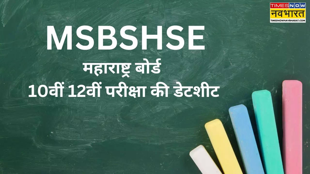 Maharashtra Board Exam Date Sheet 2025