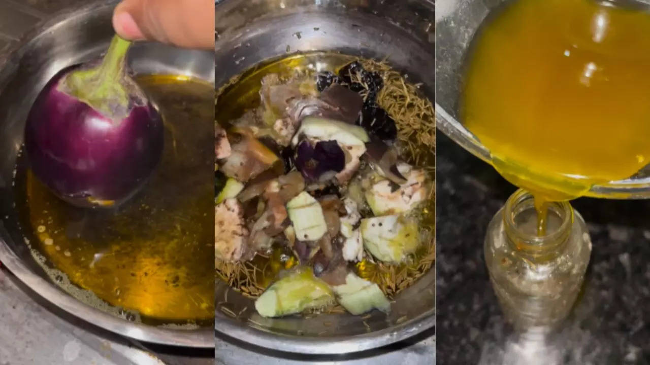 brinjal oil to keep hair black