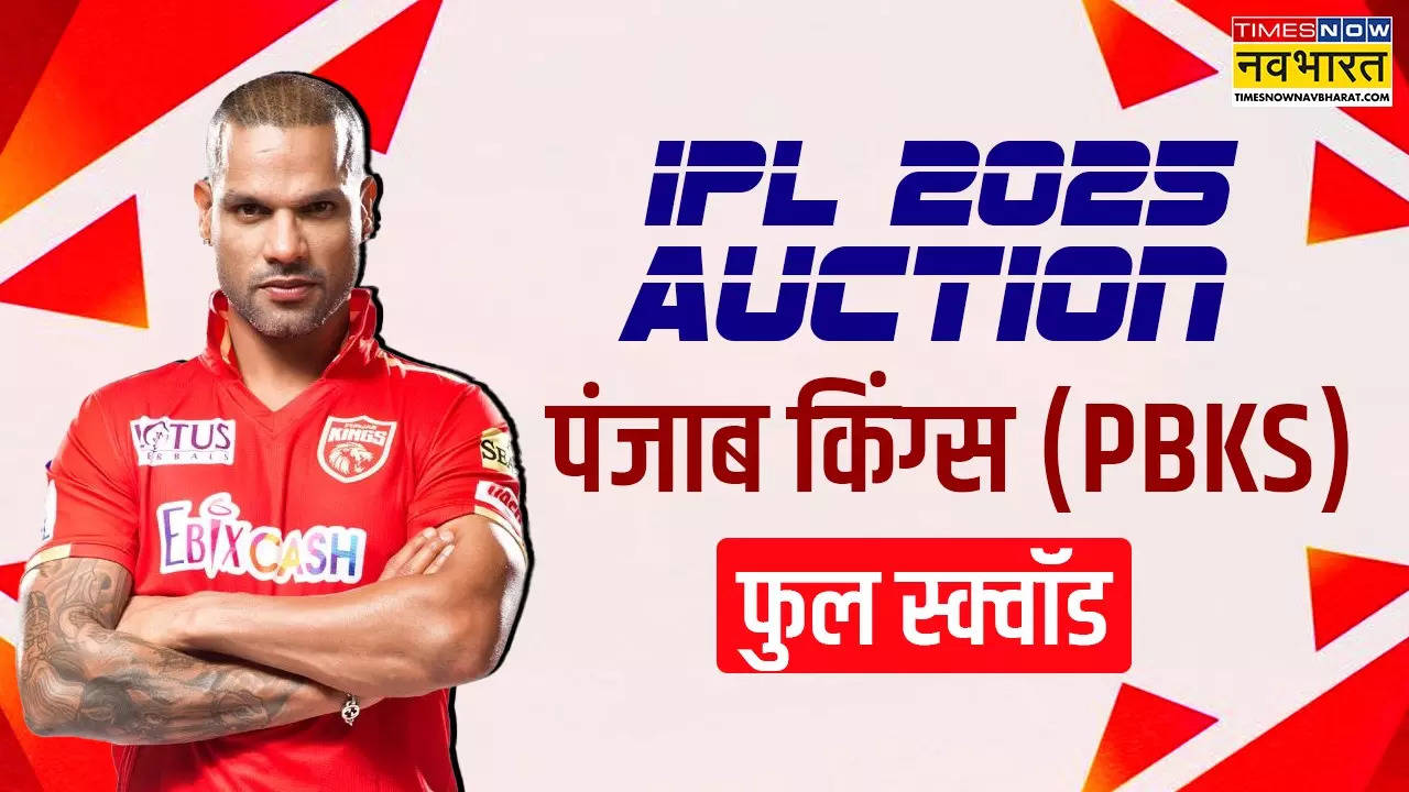 Punjab kings Full Squad IPL 2025 Mega Auction