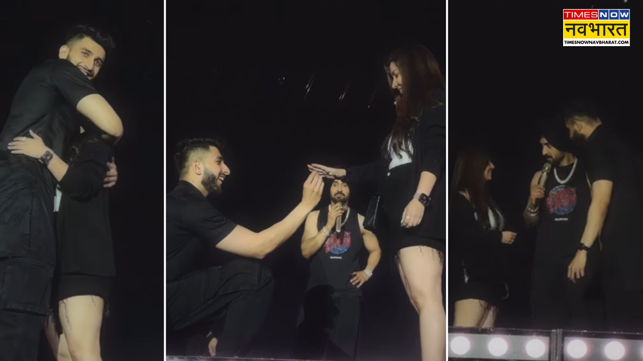 Boyfriend propose his girlfriend in Diljit Dosanjh's Concert