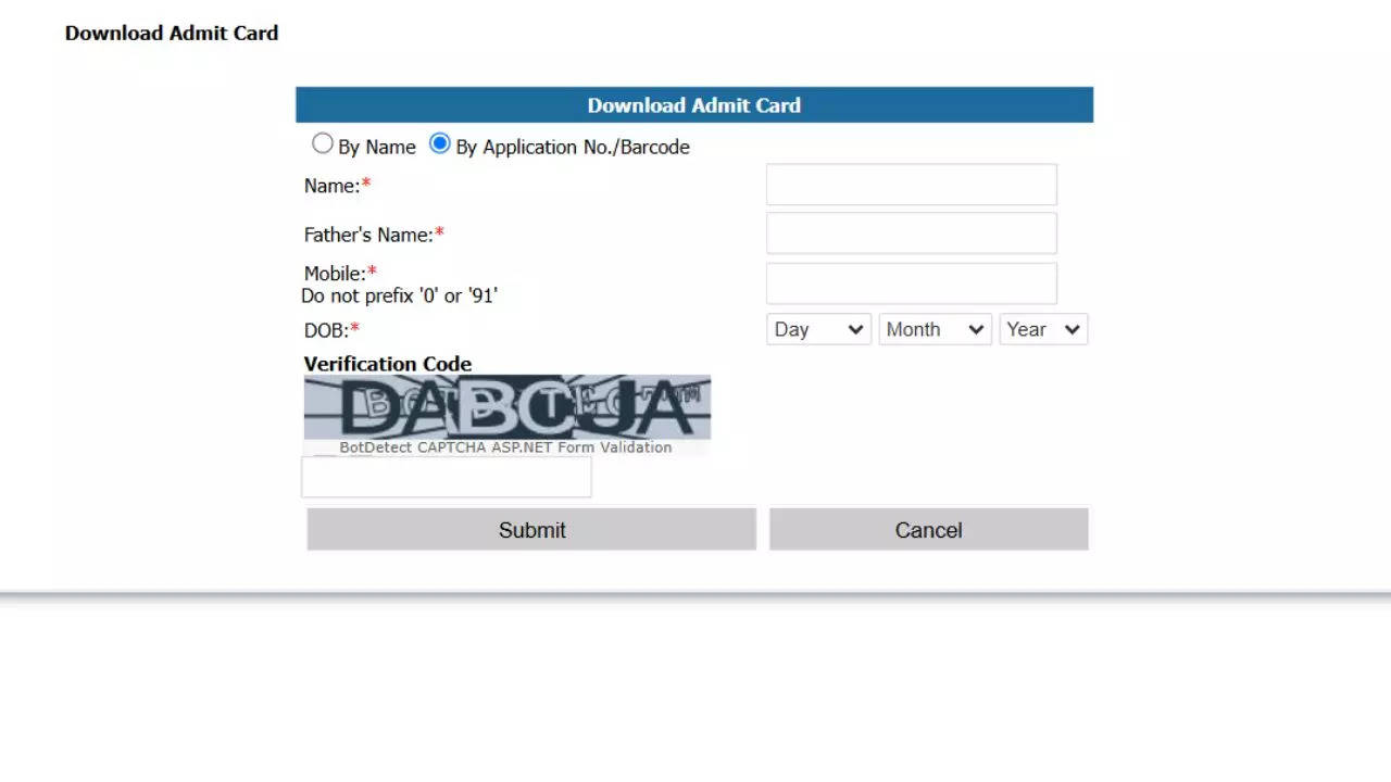 JK Constable Admit Card 2024