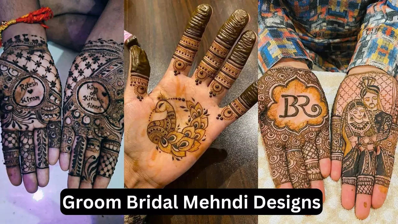 Groom Mehndi Design Photos