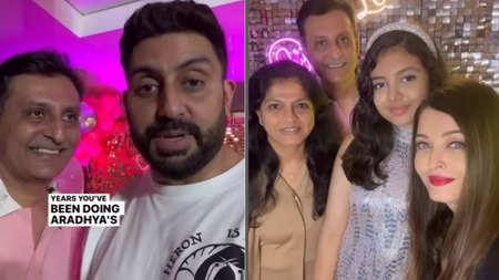 Abhishek Bachchan attend Aaradhya 13th Birthday Party