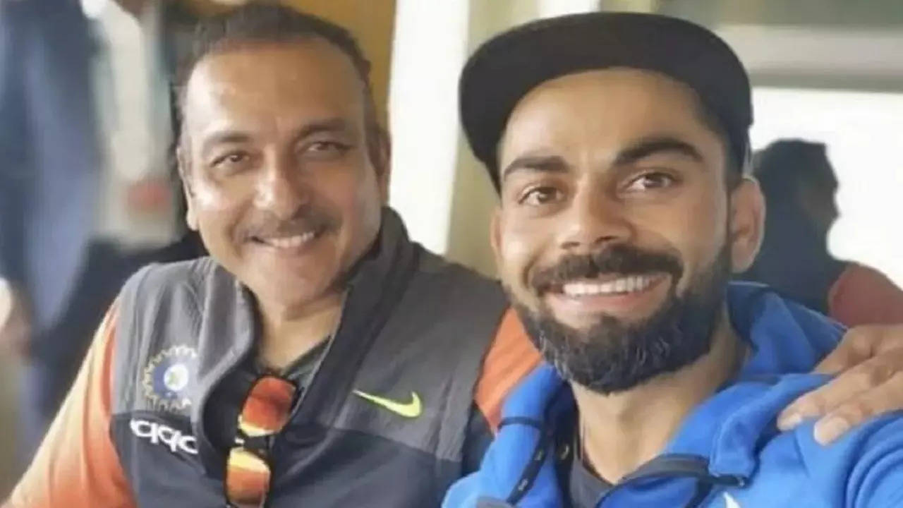 Ravi Shastri and Virat Kohli