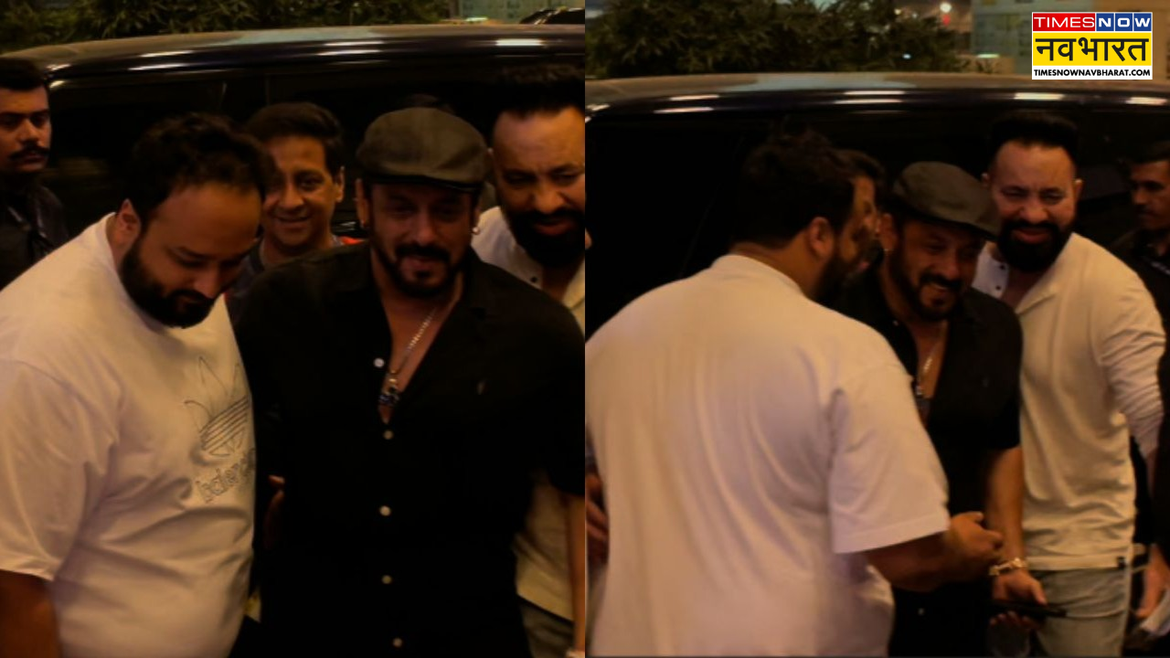 Salman Khan Hugs Baba Siddique's son Zeeshan