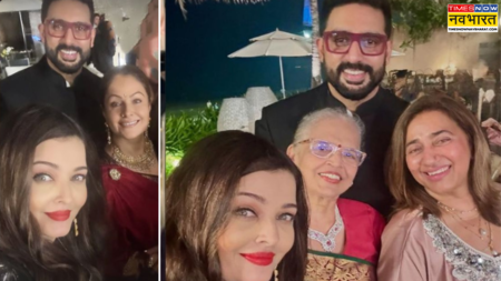 abhishek bachchan aishwarya rai bachchan selfie, see here entertainment  news in hindi | Times Now Navbharat