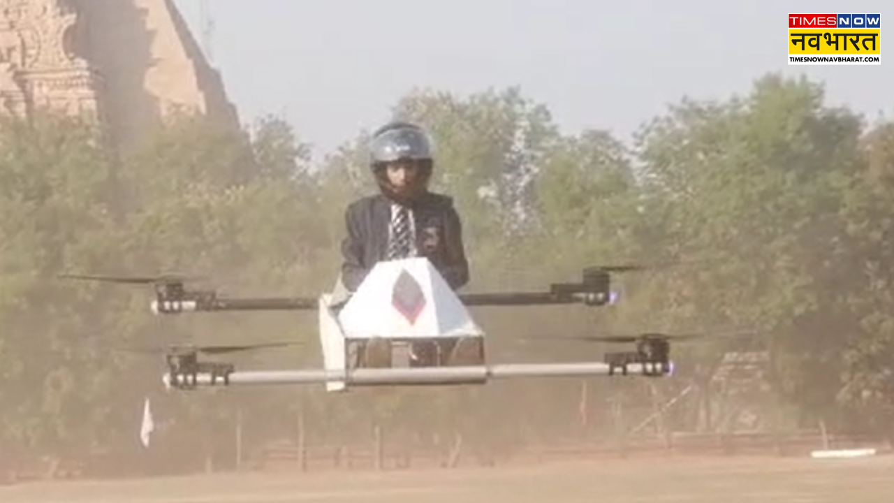 Student made drone in Gwalior