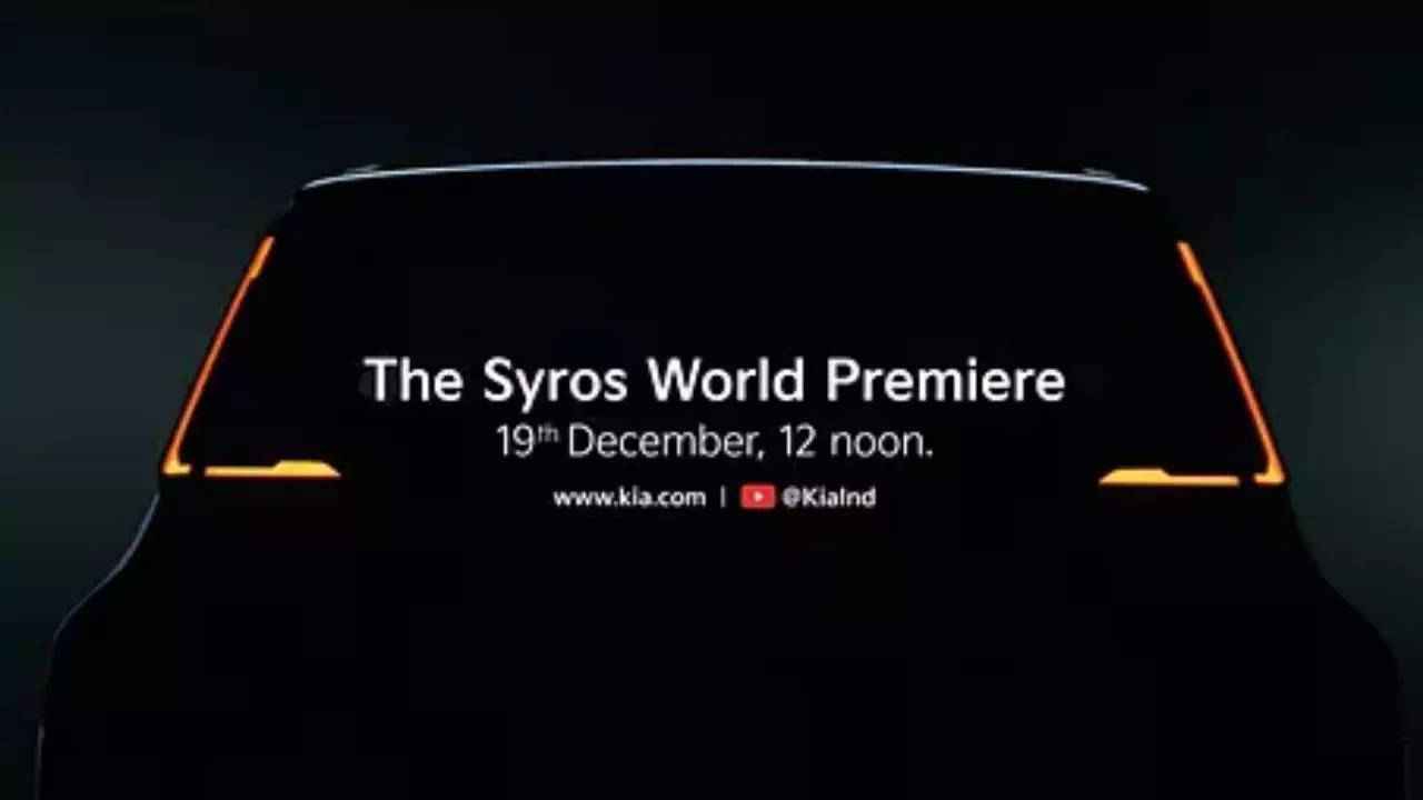 Kia Syros New Teaser Out