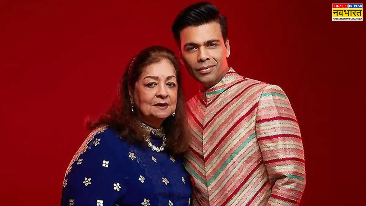 Karan Johar and Hiroo Johar