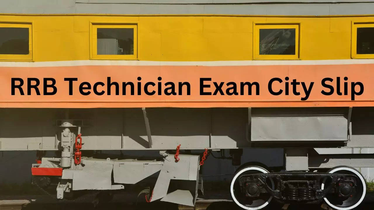 RRB Technician Exam City Slip