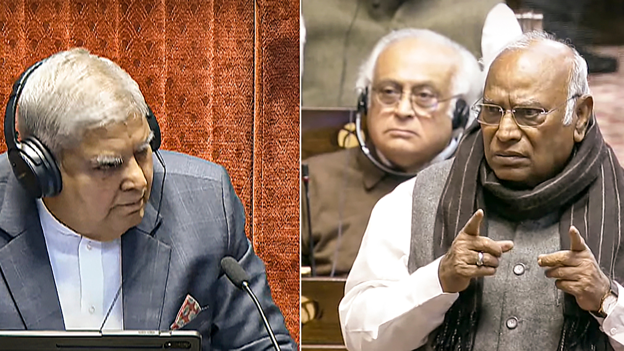 Kharge in Rajya sabha