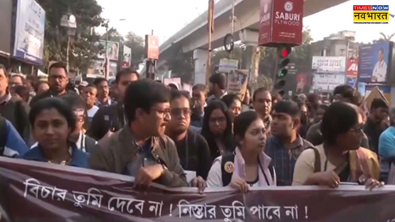 Kolkata Doctor Murder Case Junior doctors nurses protest