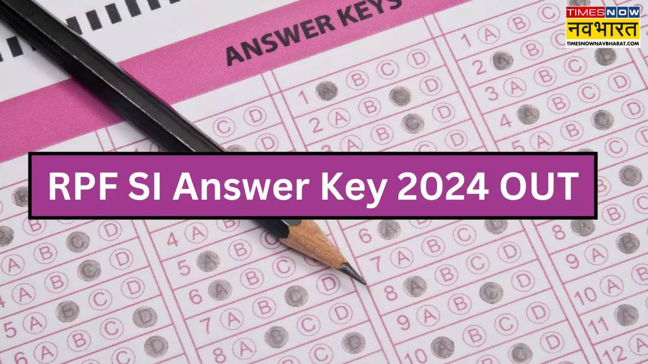 RPF SI Answer Key 2024 OUT