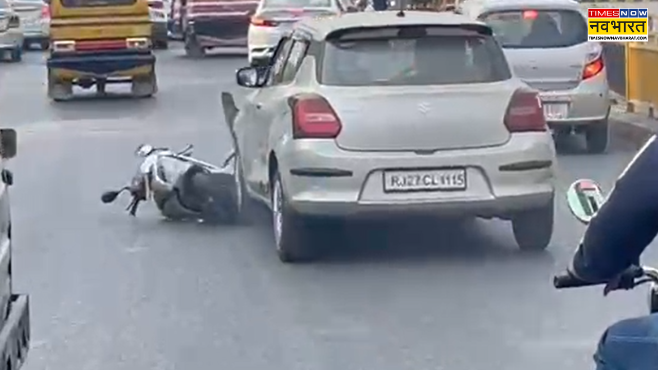 Udaipur Car-scooty Accident