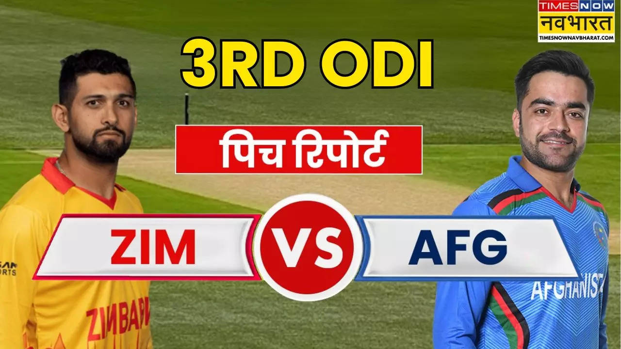 ZIM vs AFG 3rd ODI Pitch Report Today Match