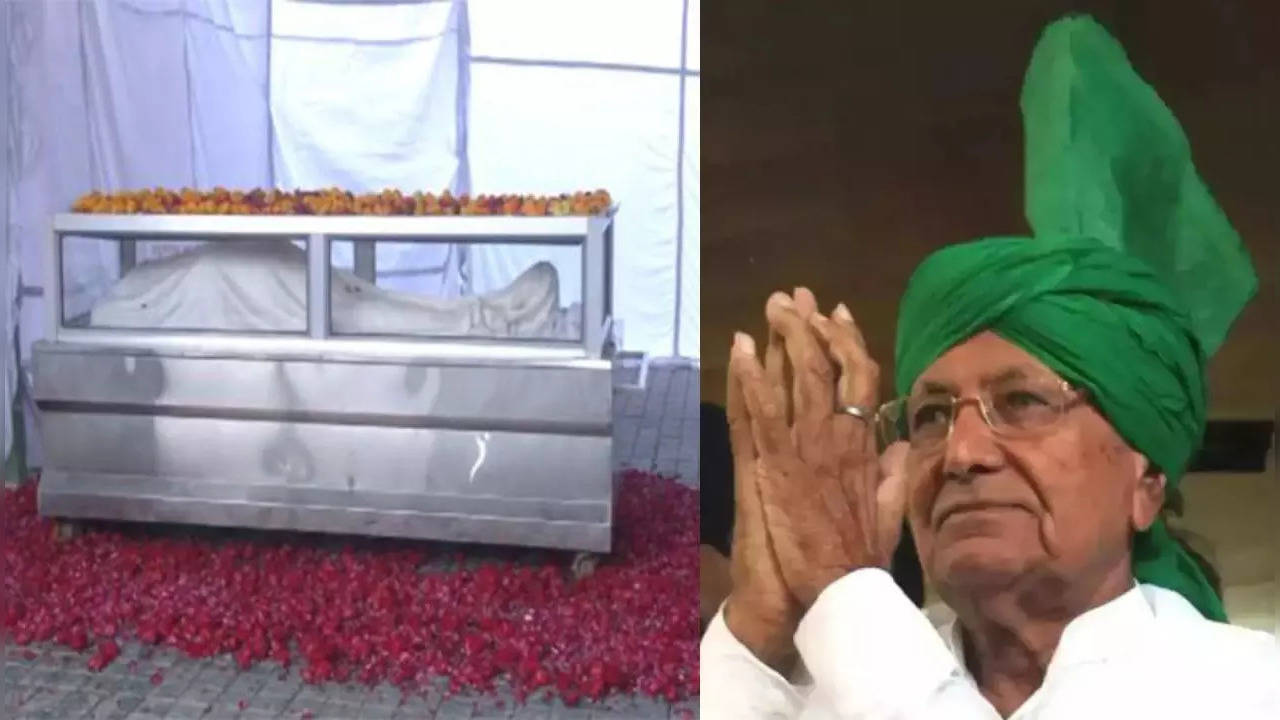 om prakash chautala last rites