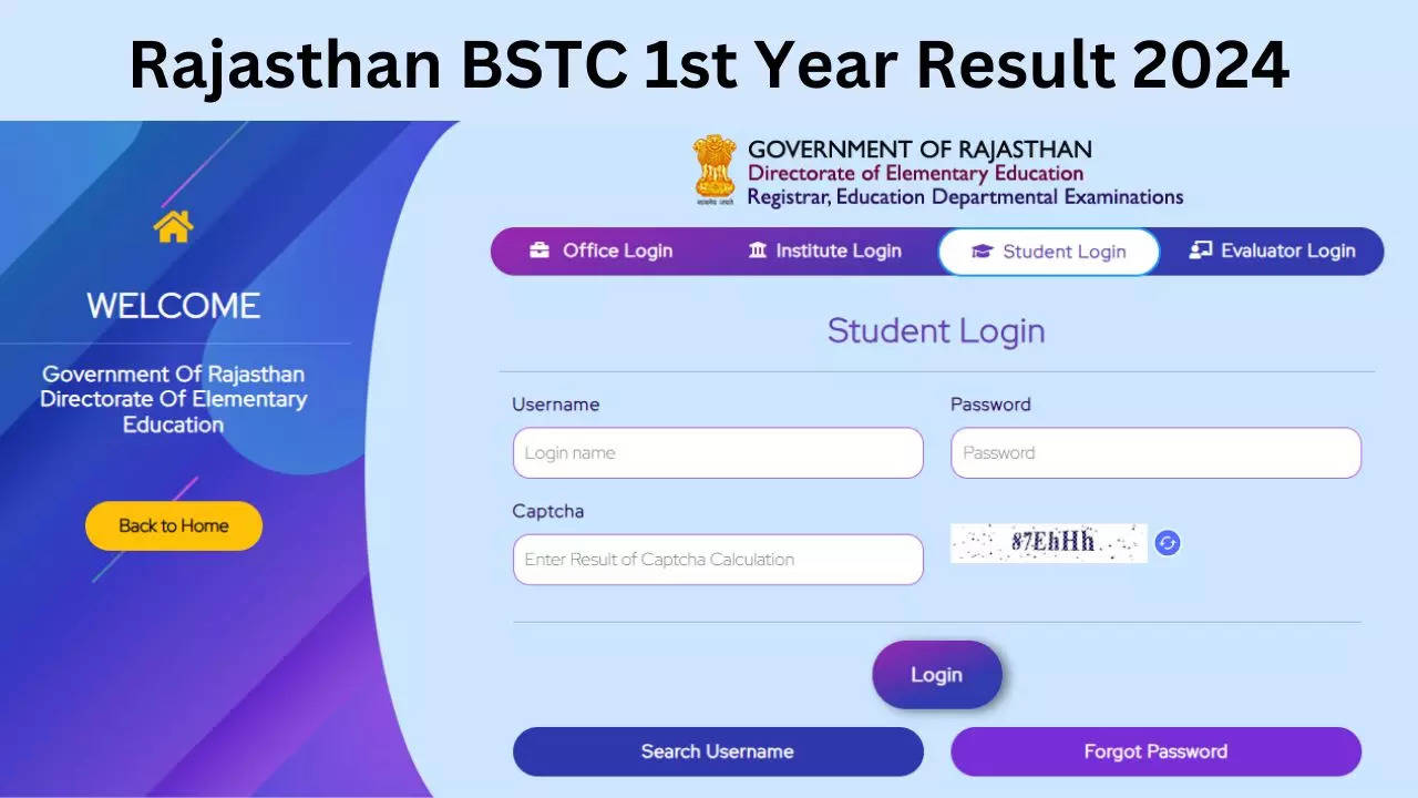 Rajasthan BSTC 1st Year Result 2024