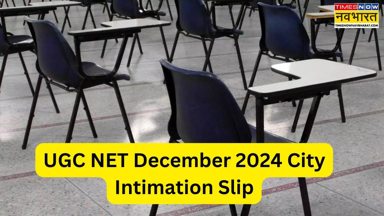 UGC NET December 2024 City Intimation Slip