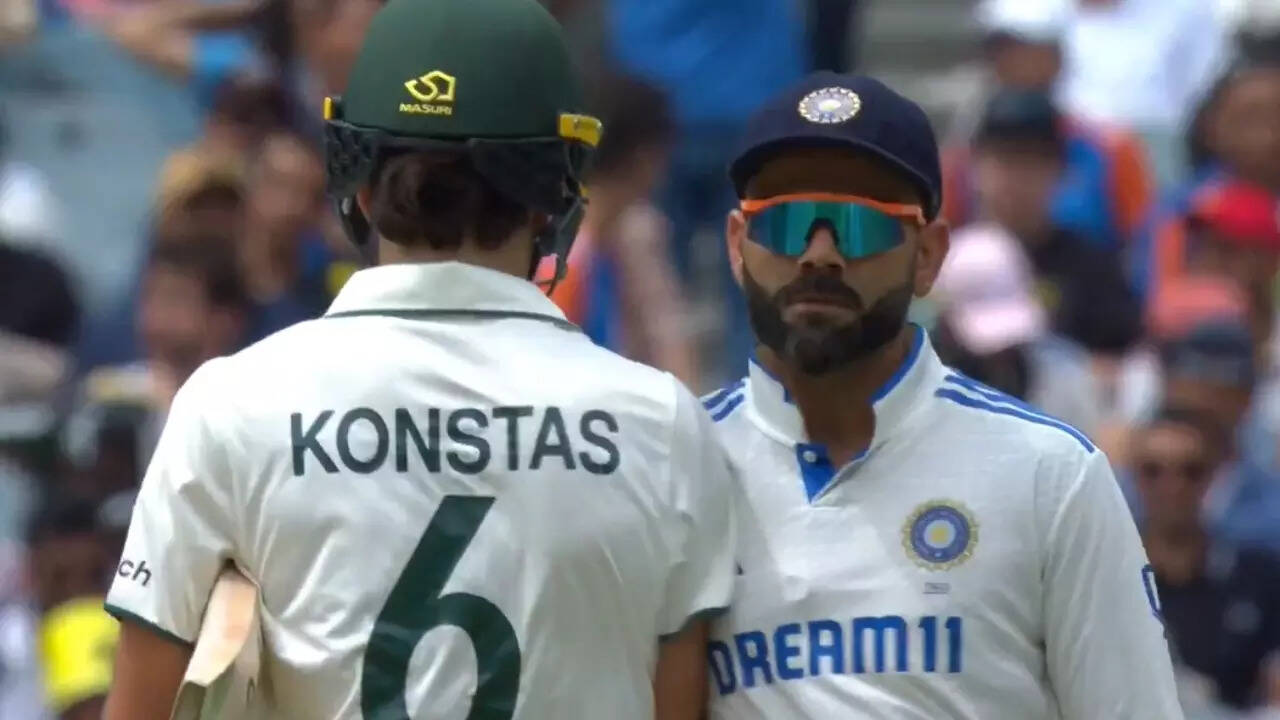 Virat Kohli and Sam Konstas