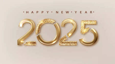 Happy New Year 2025 Wishes Greeting Cards